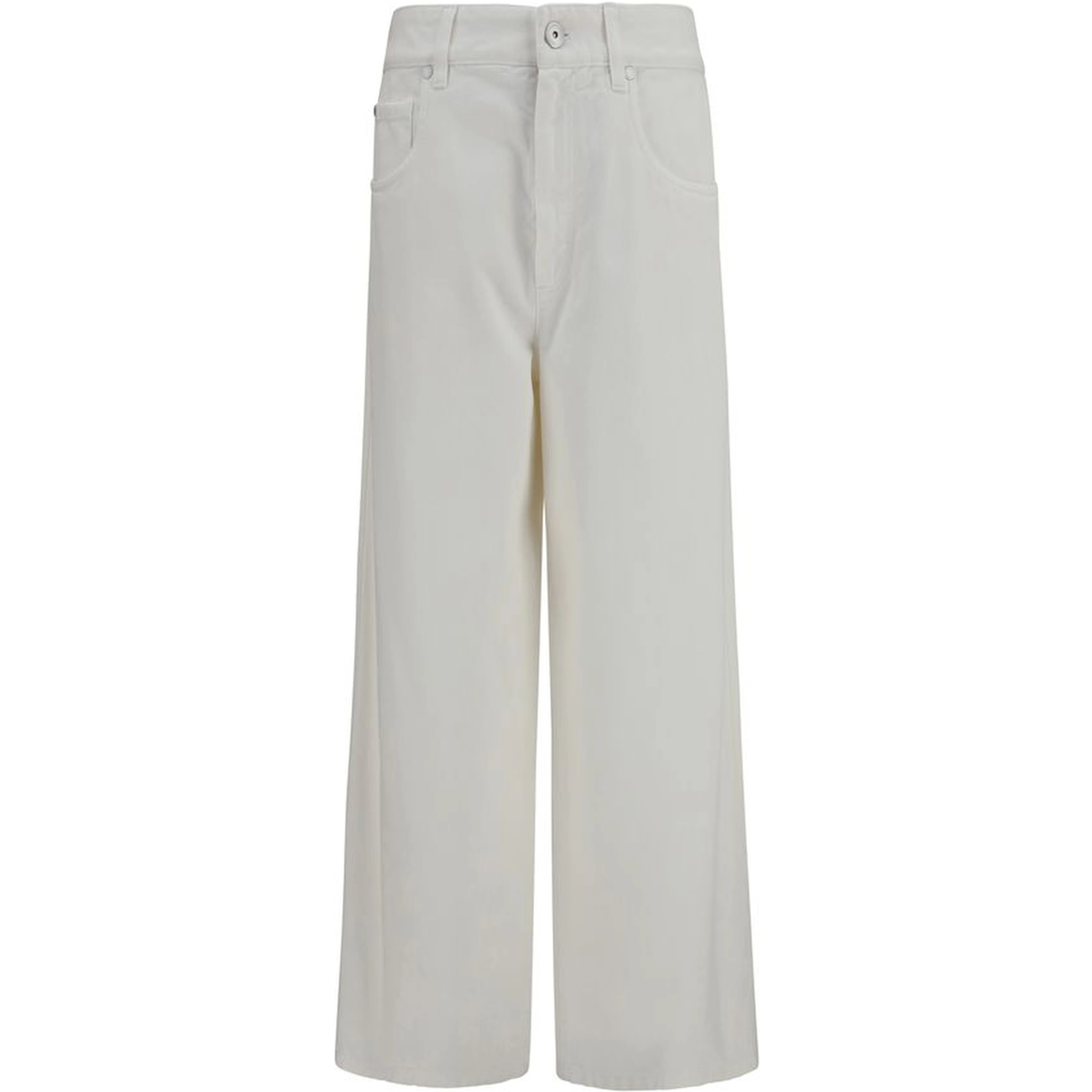 Beige Cotton Jeans Denim