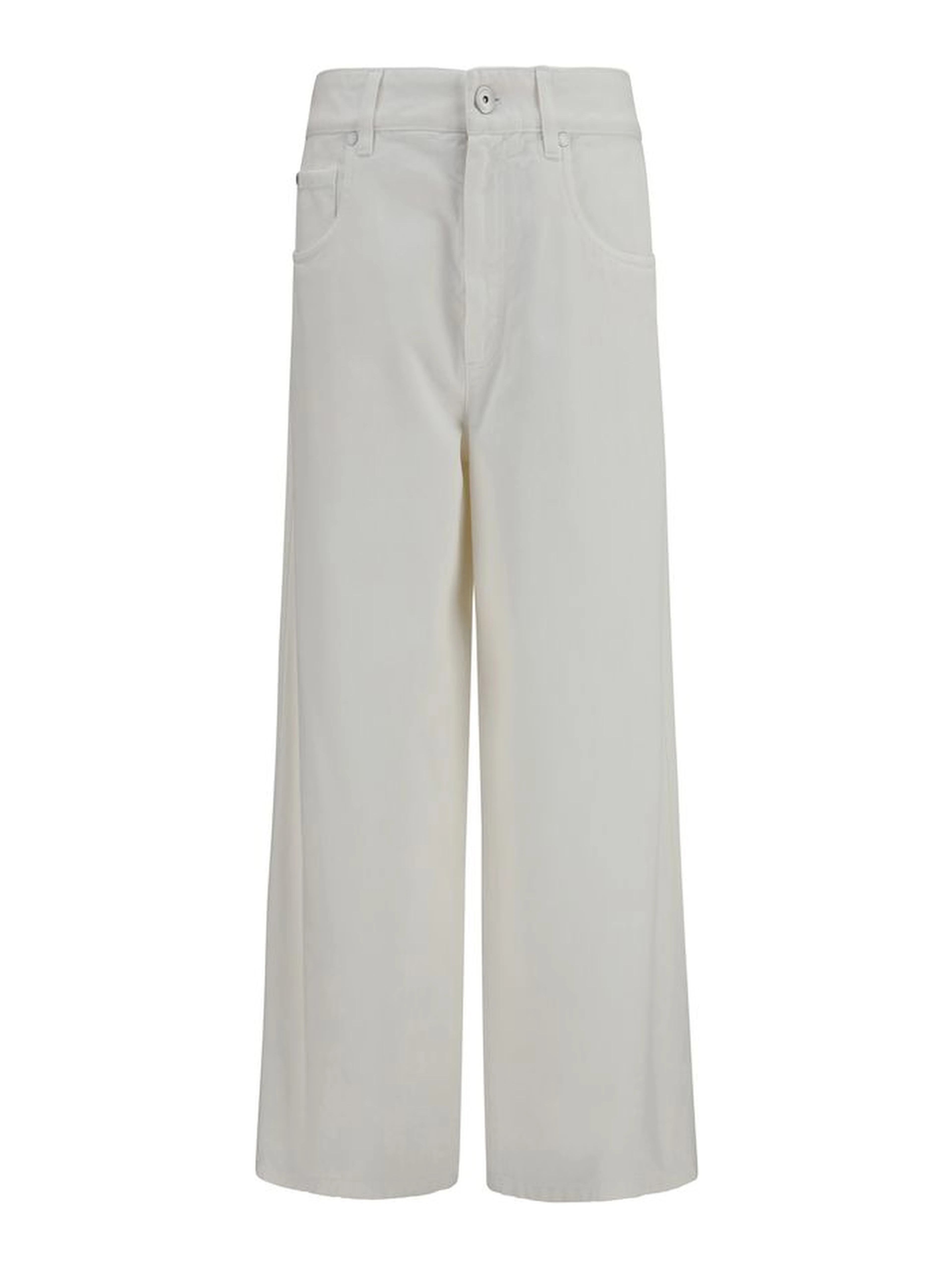 Beige Cotton Jeans Denim