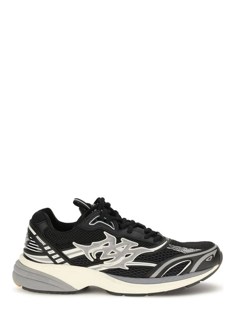 Black Calf Leather Bos Taurus Athletic Sneakers