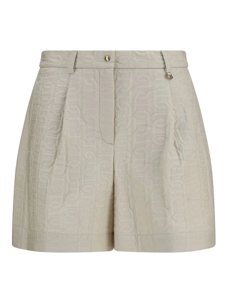 Beige Polyamide Bermuda Shorts