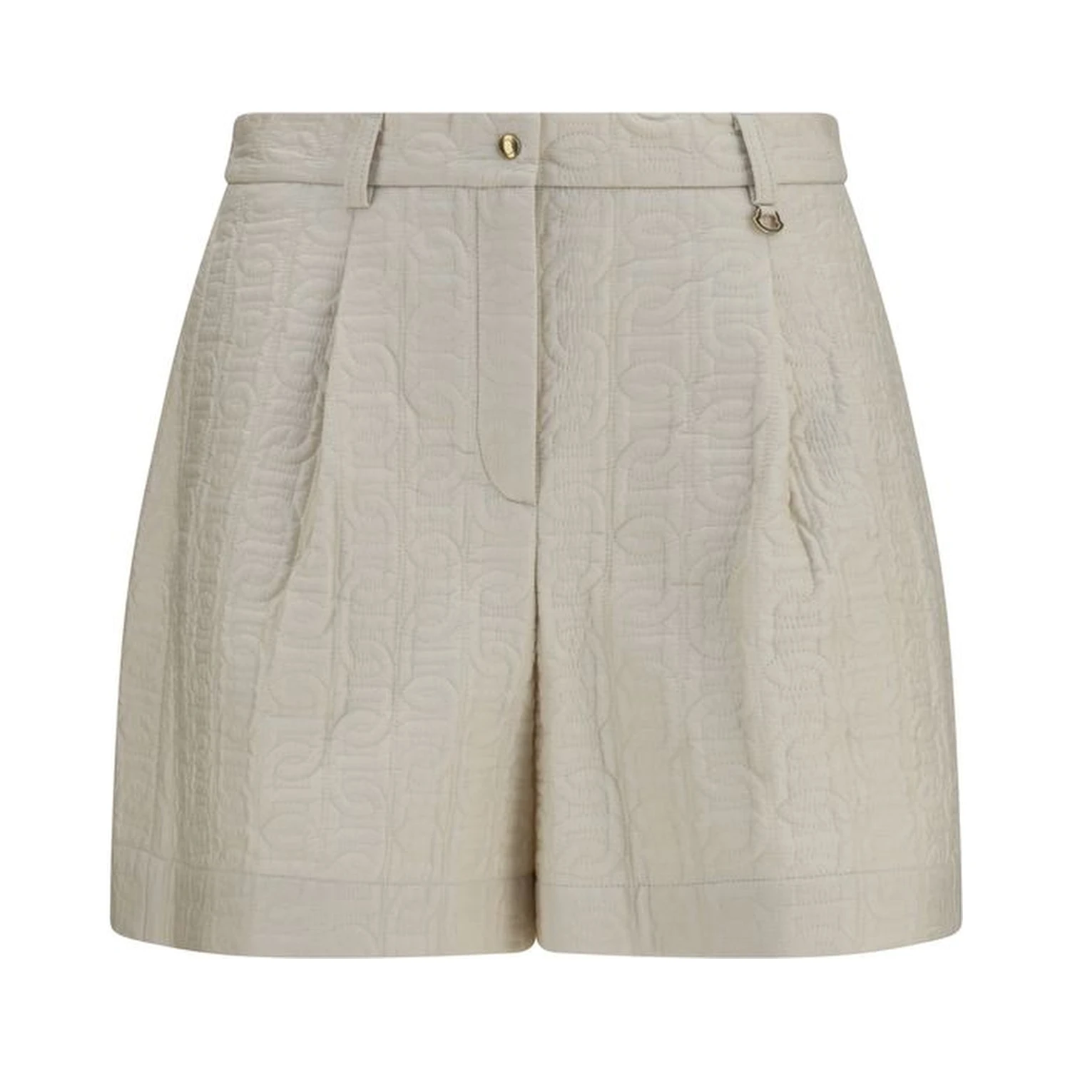 Beige Polyamide Bermuda Shorts