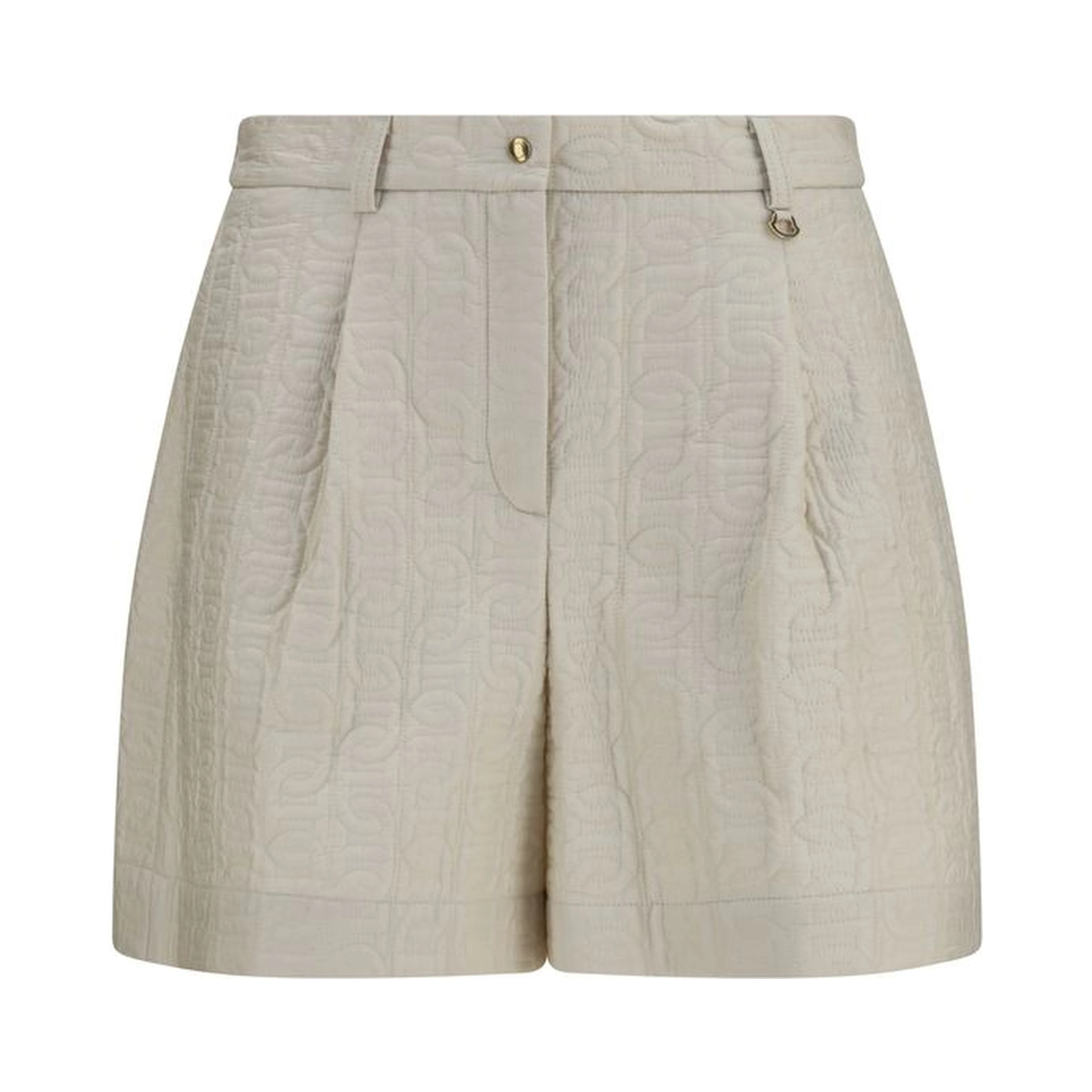 Beige Polyamide Bermuda Shorts