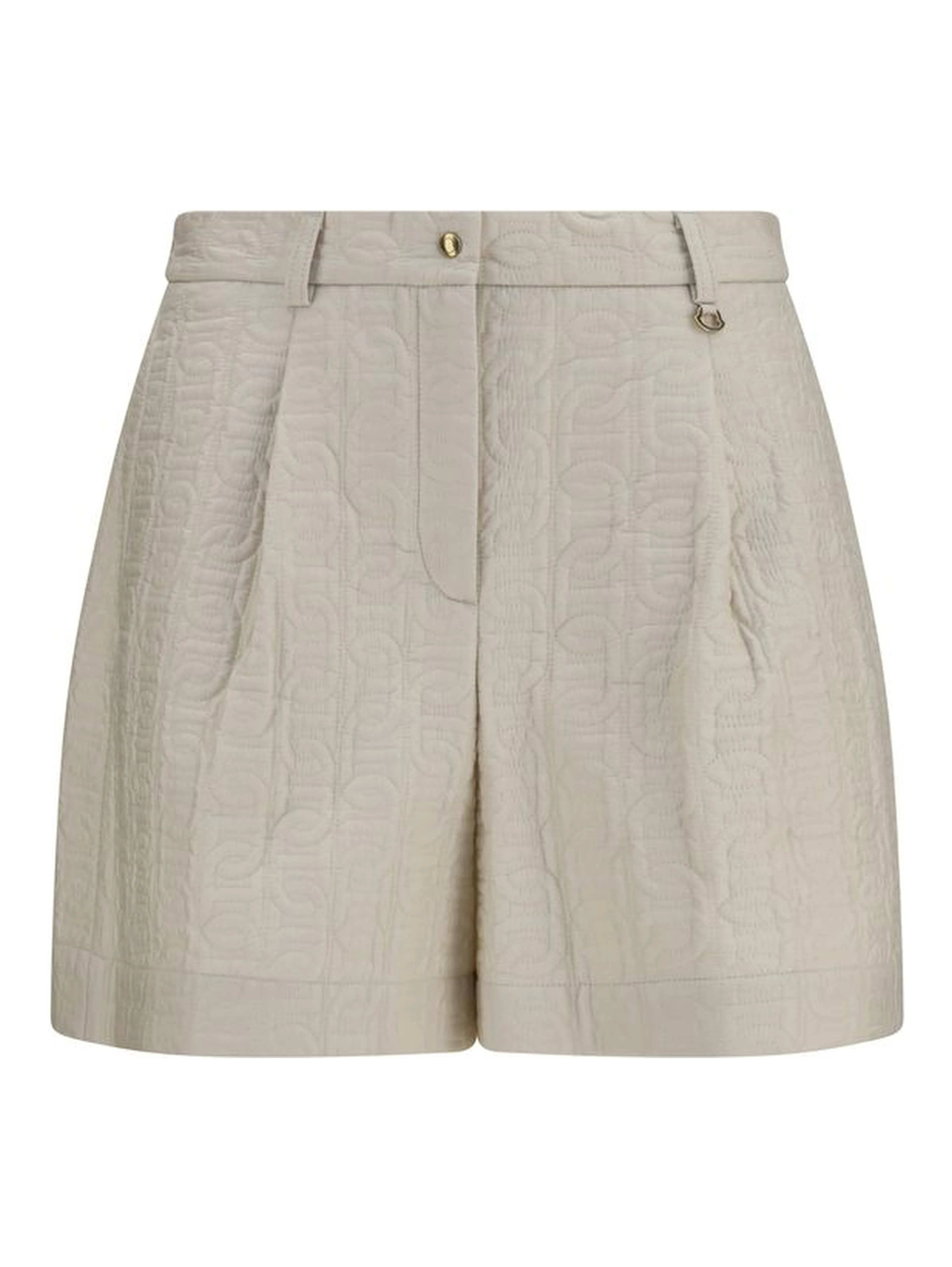 Beige Polyamide Bermuda Shorts