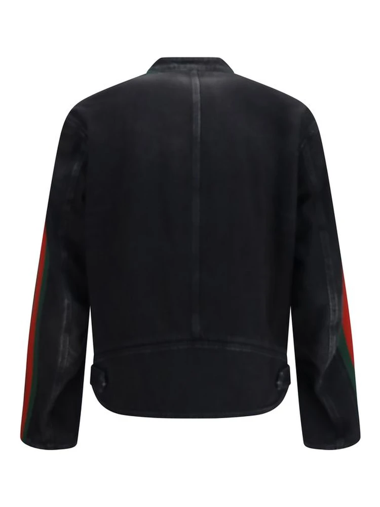 Black Cotton Biker Jacket alternative