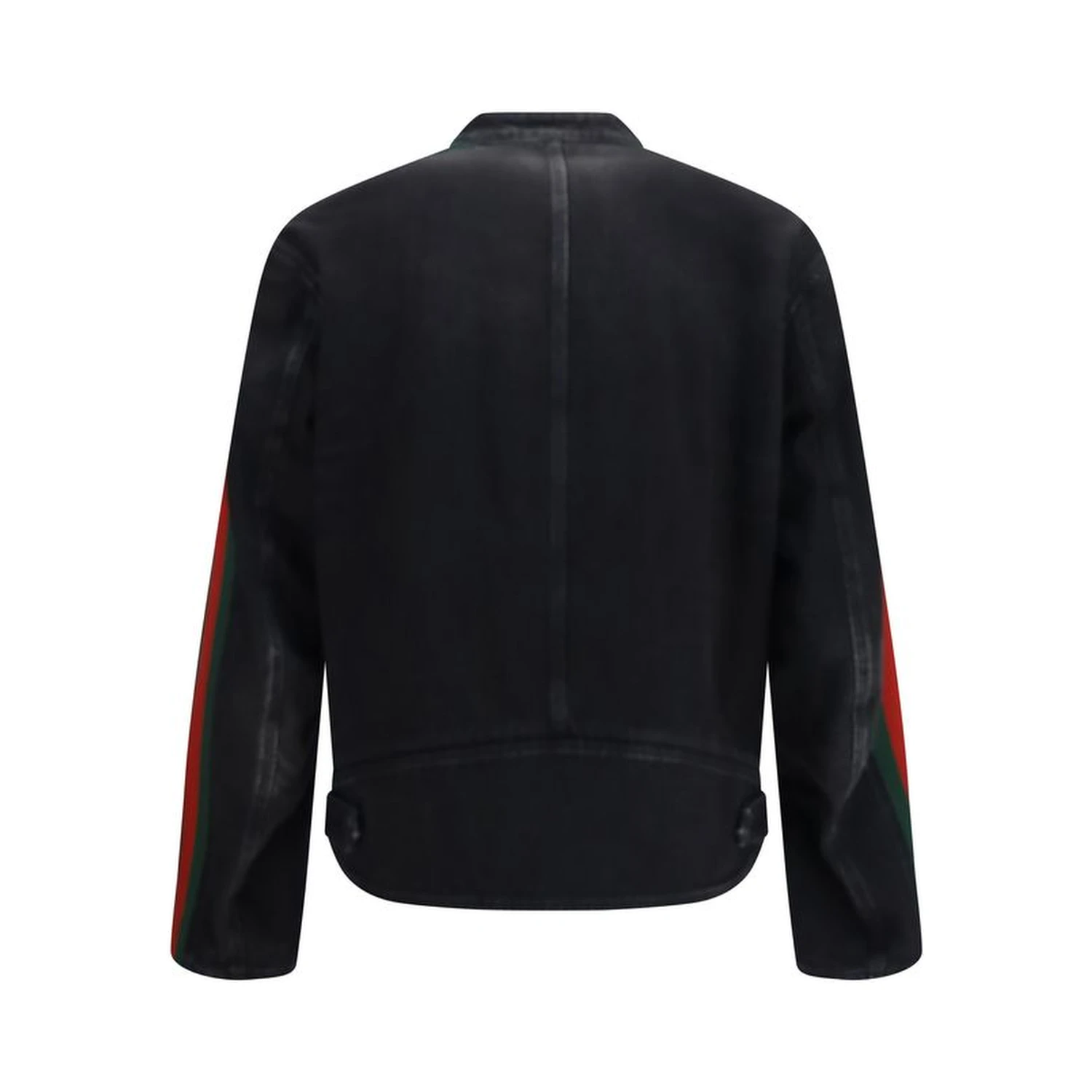 Black Cotton Biker Jacket