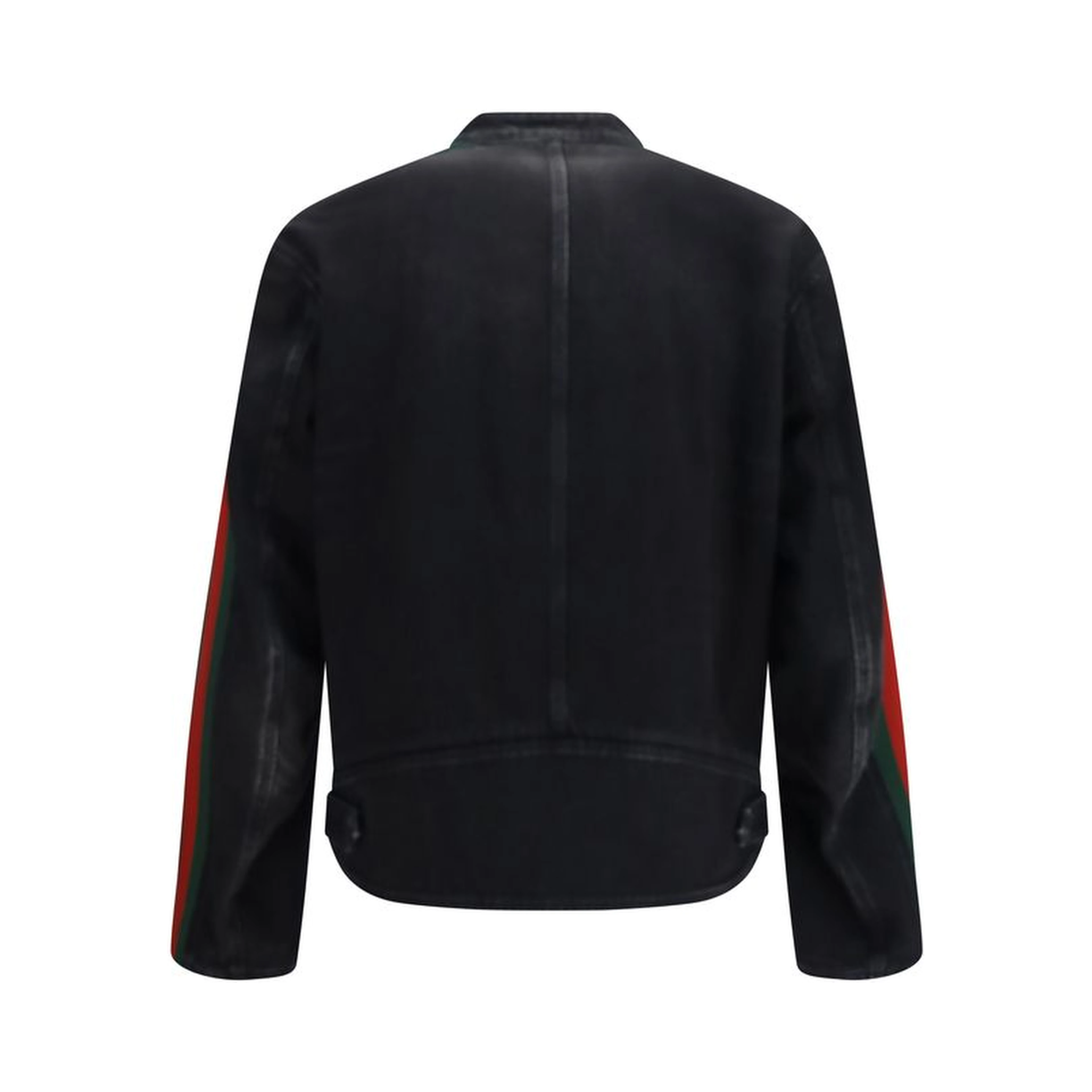 Black Cotton Biker Jacket