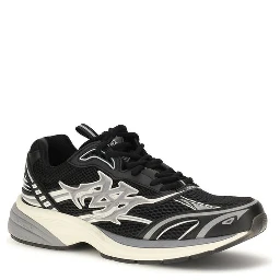 Black Calf Leather Bos Taurus Athletic Sneakers