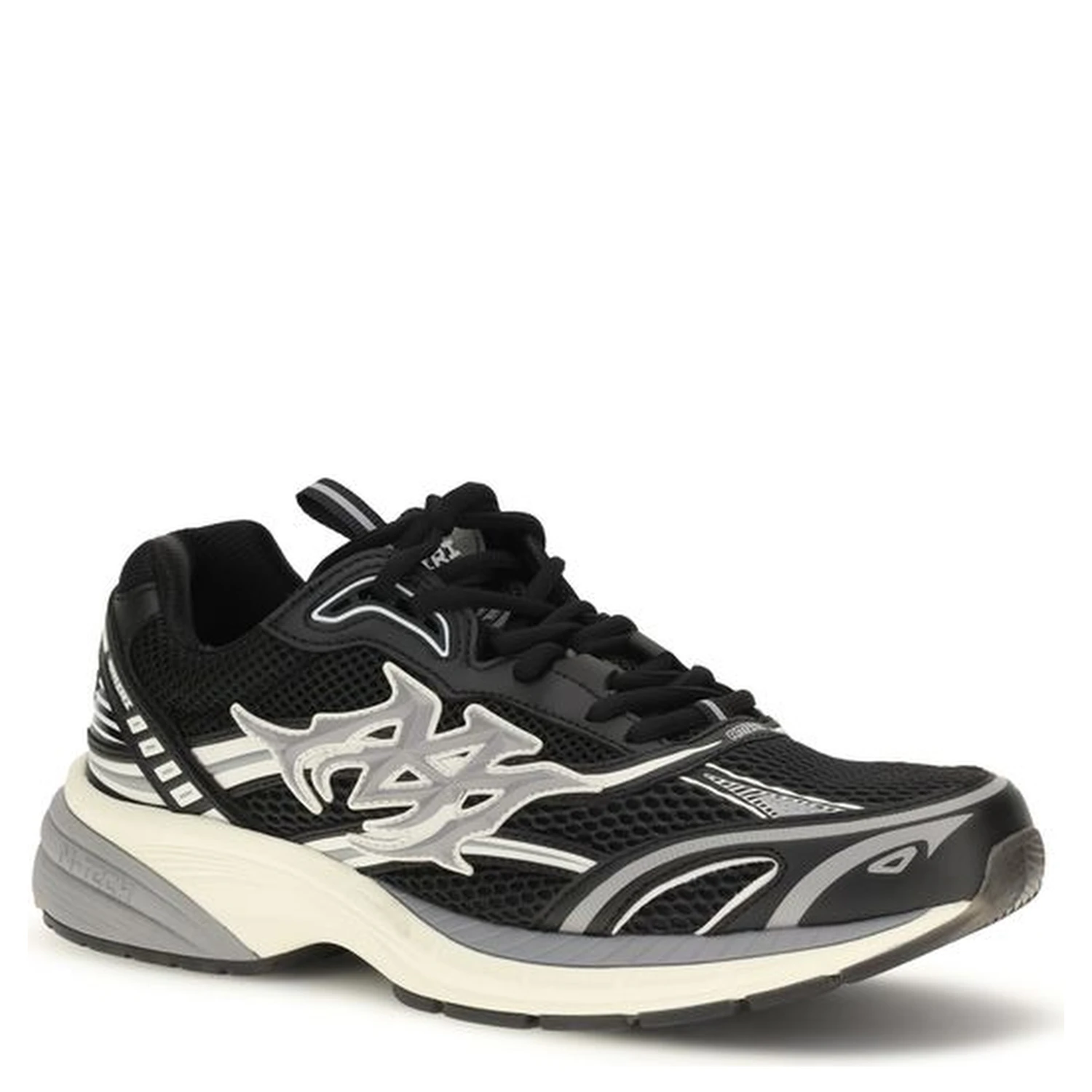 Black Calf Leather Bos Taurus Athletic Sneakers