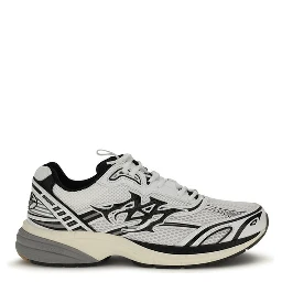 White Calf Leather Bos Taurus Athletic Sneakers