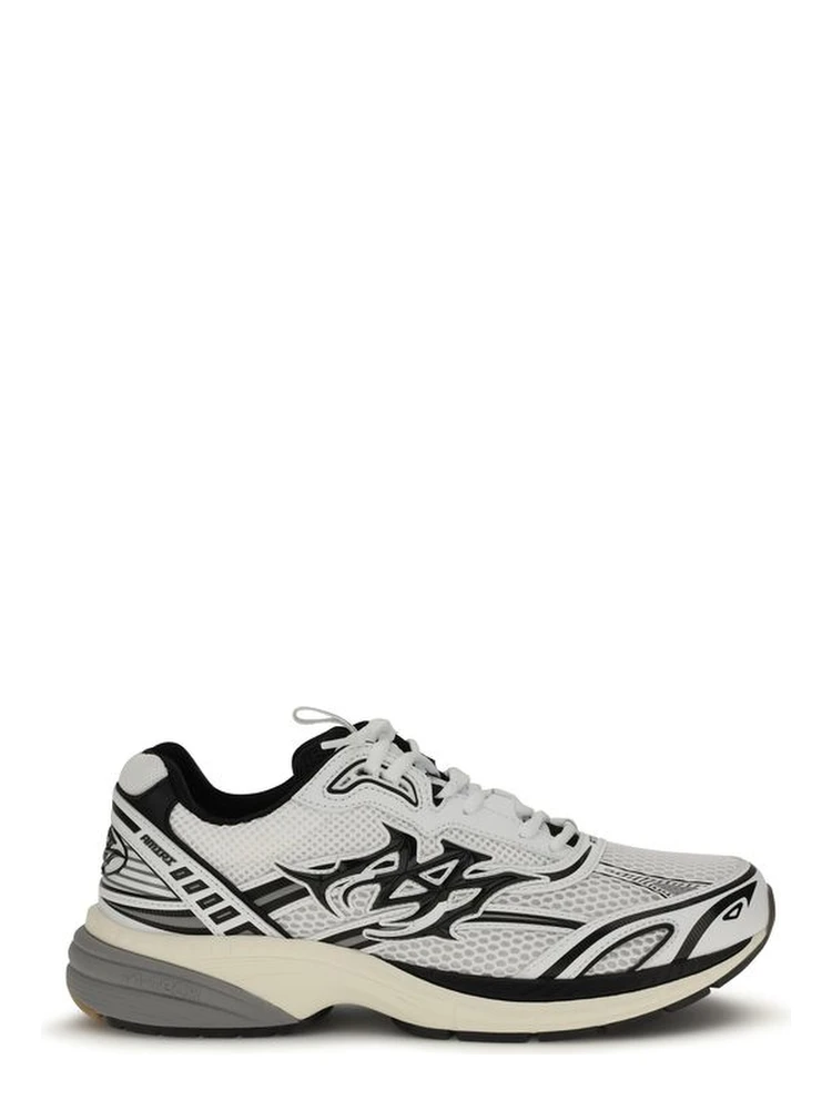 White Calf Leather Bos Taurus Athletic Sneakers