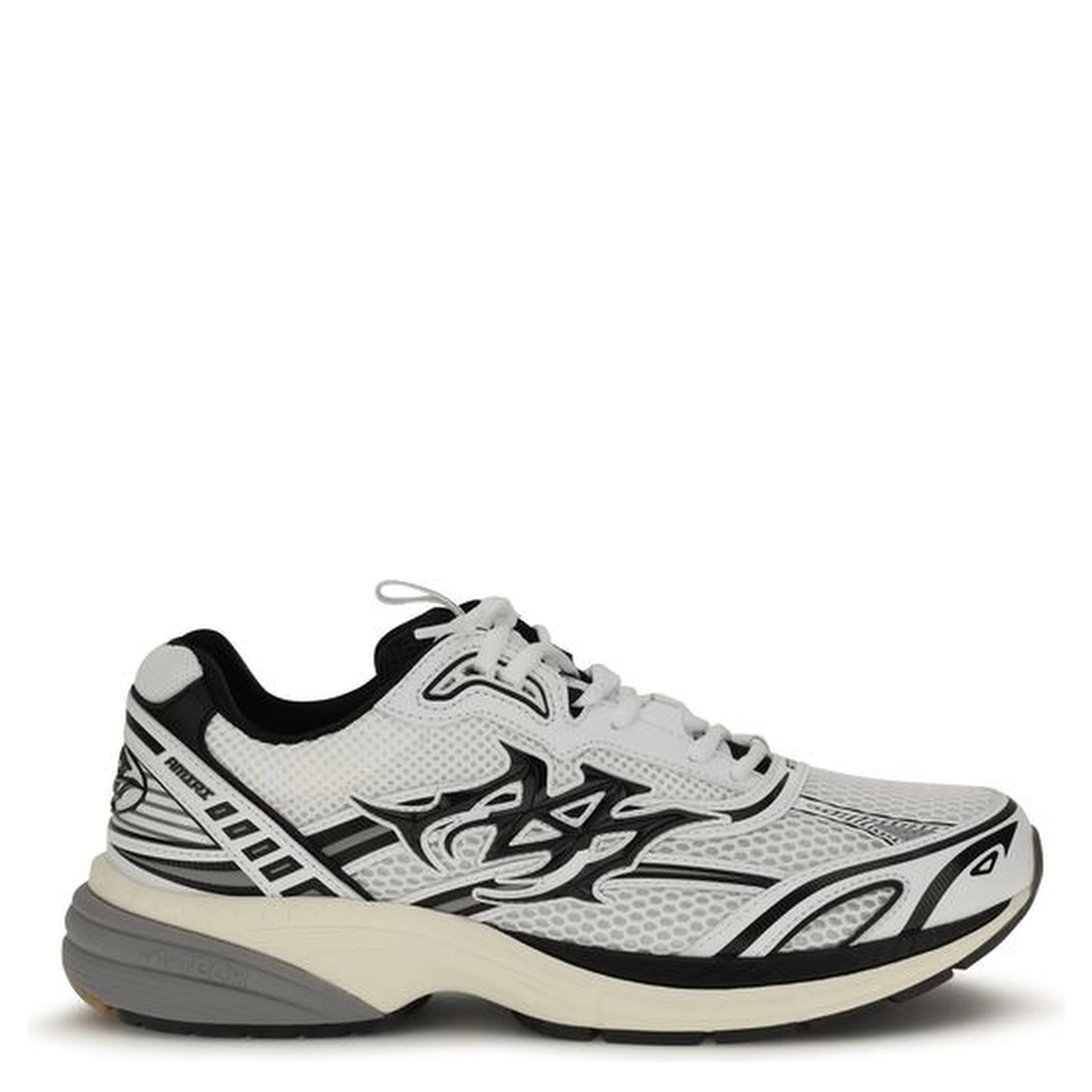 White Calf Leather Bos Taurus Athletic Sneakers