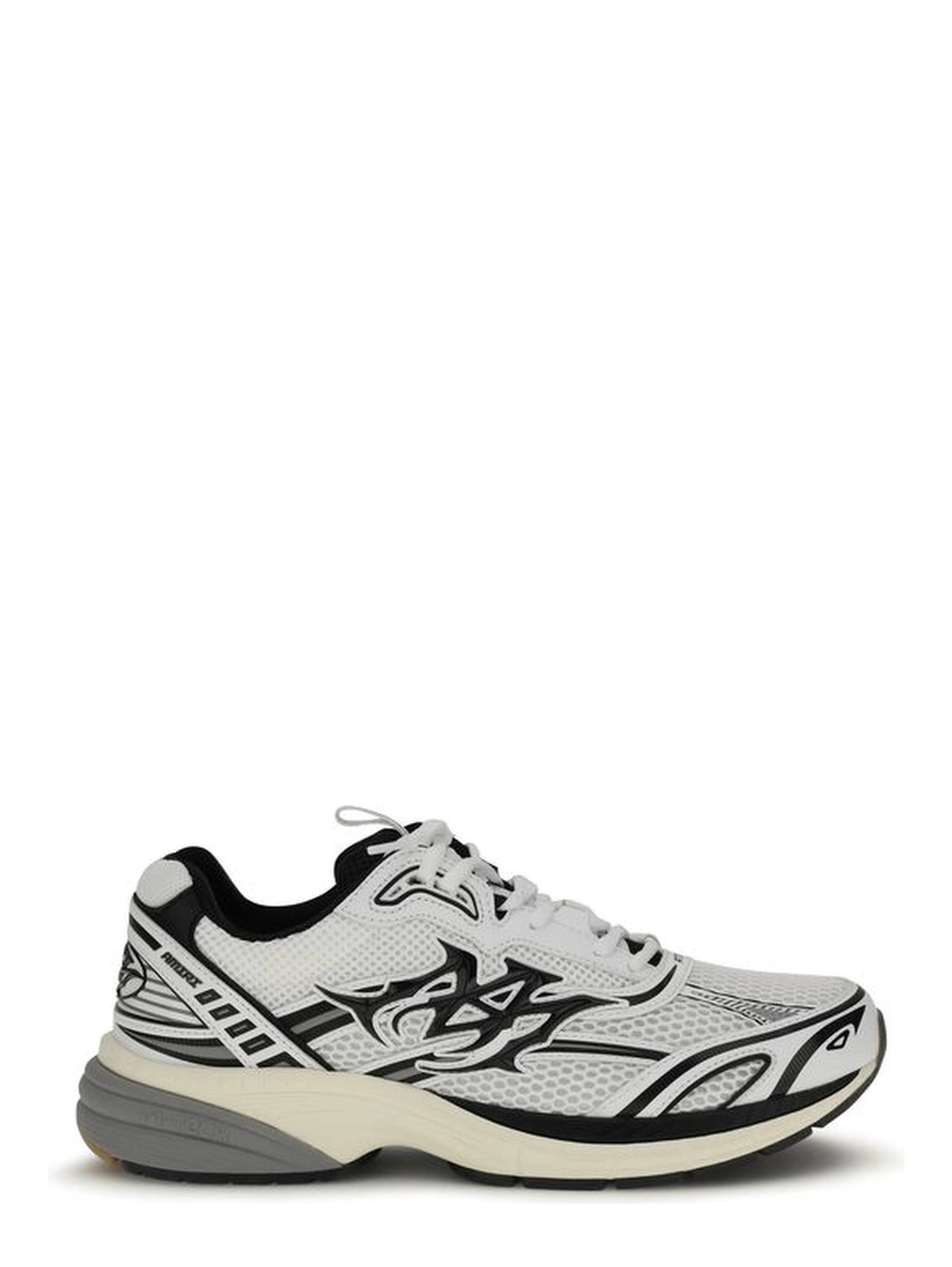 White Calf Leather Bos Taurus Athletic Sneakers