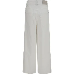 Beige Cotton Jeans Denim