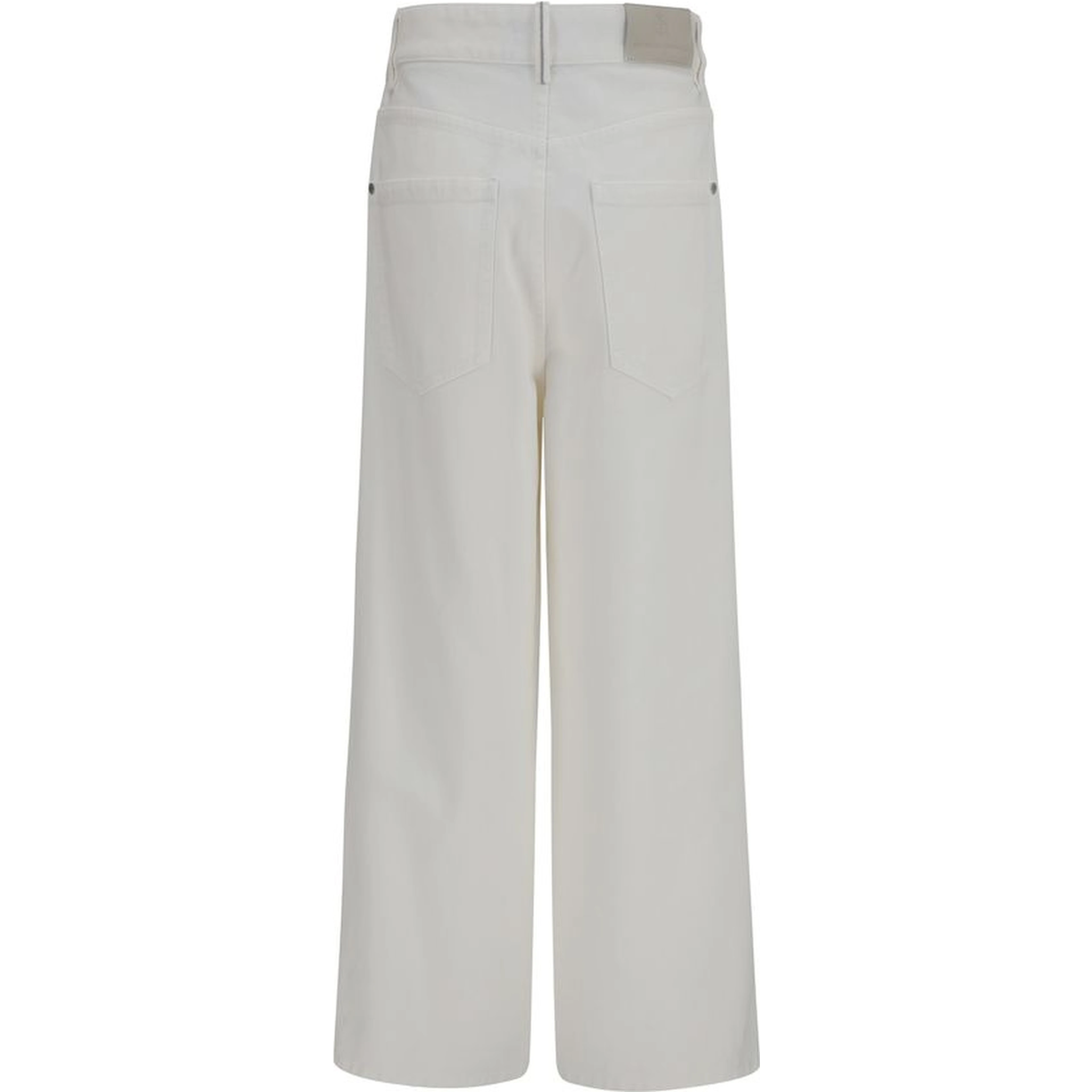 Beige Cotton Jeans Denim