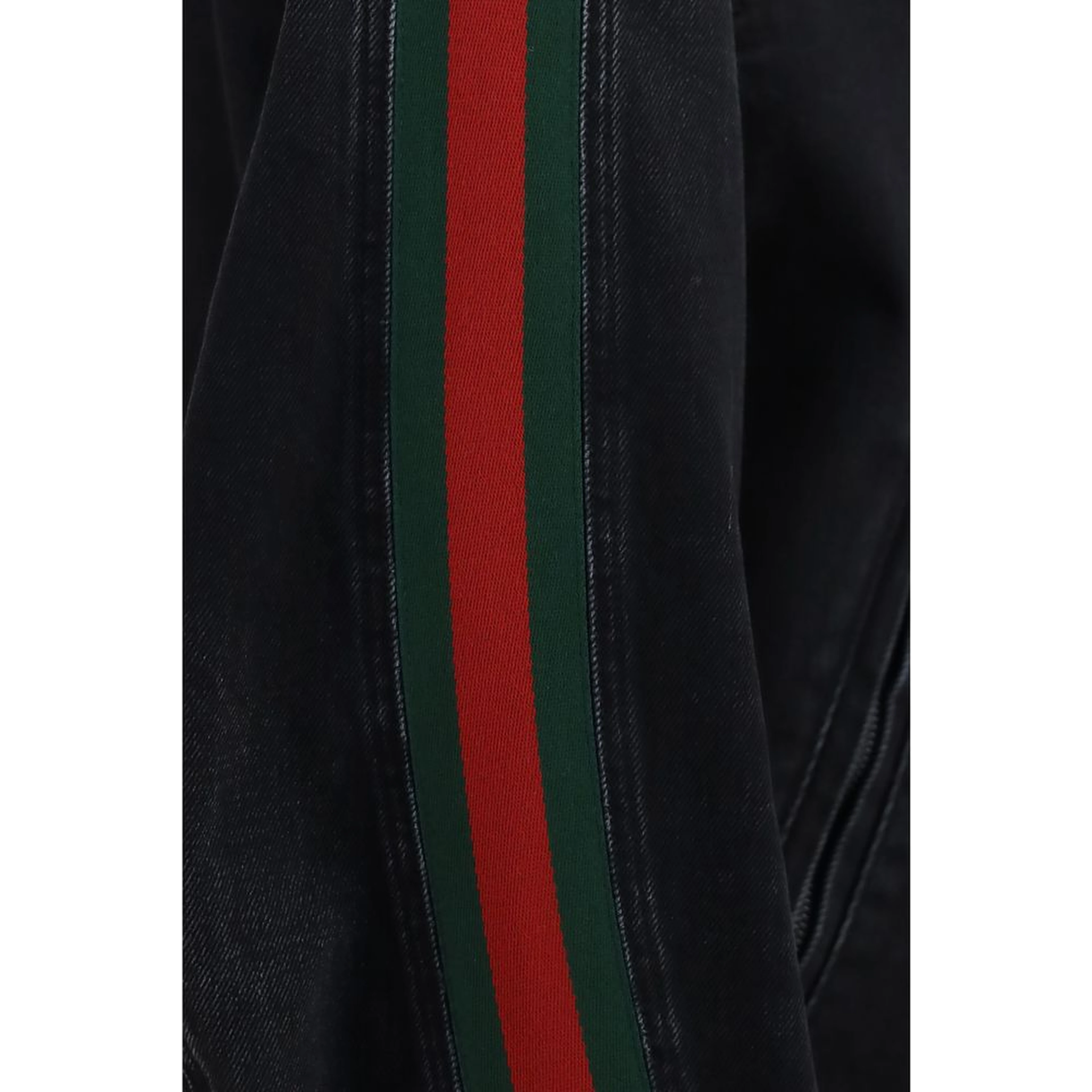 Black Cotton Biker Jacket