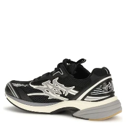 Black Calf Leather Bos Taurus Athletic Sneakers