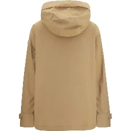 Beige Polyamide Shell Jacket
