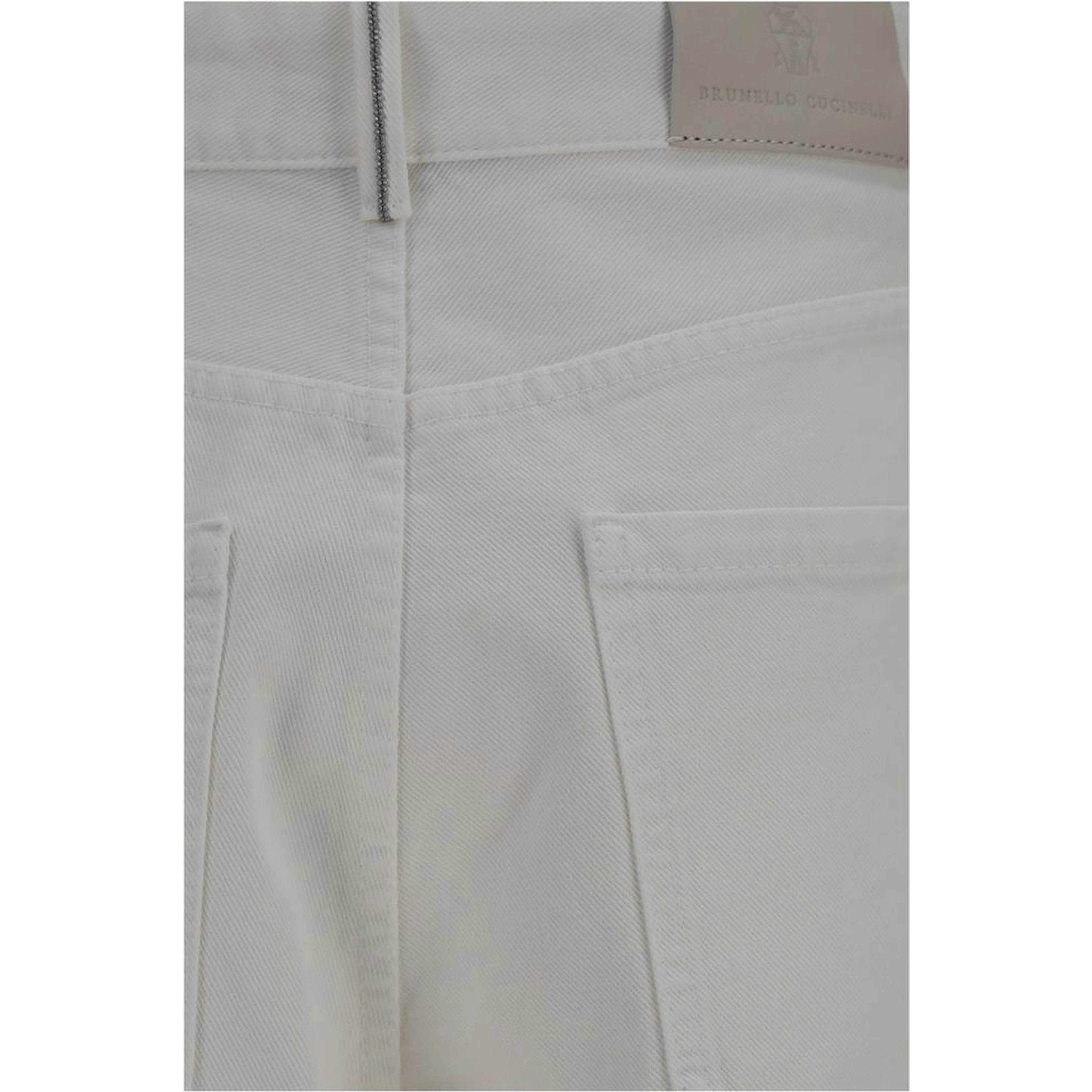 Beige Cotton Jeans Denim