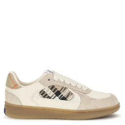 Beige Calf Leather Bos Taurus Sneakers