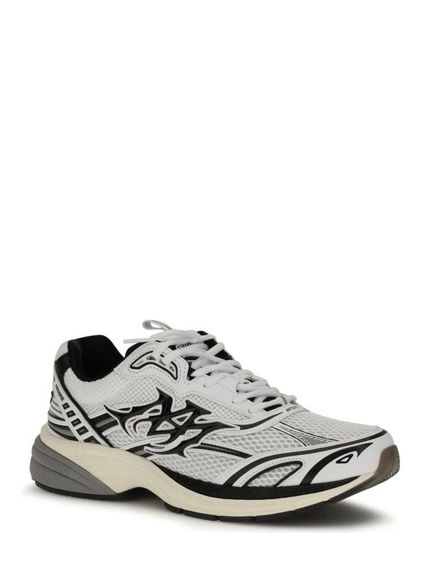 White Calf Leather Bos Taurus Athletic Sneakers