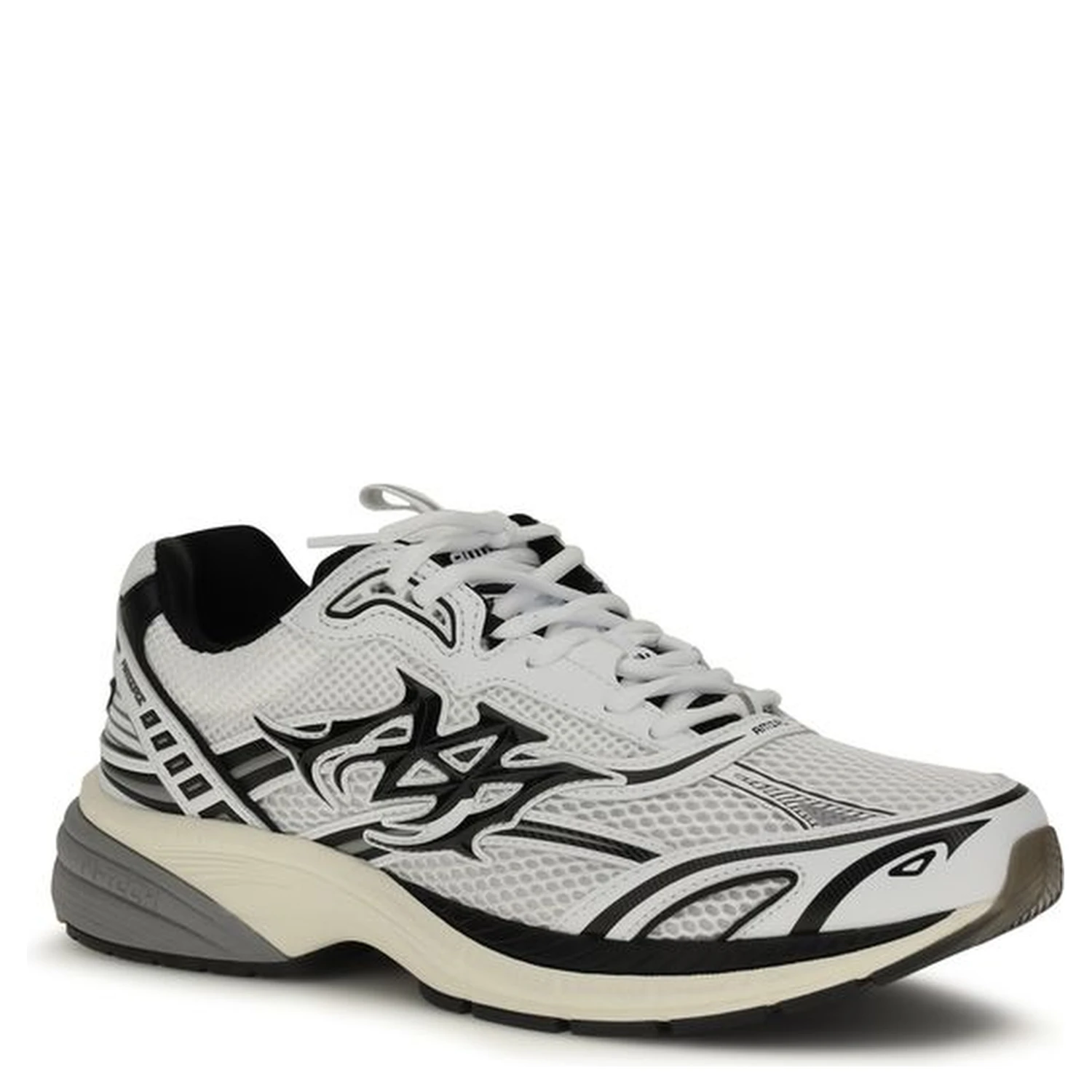 White Calf Leather Bos Taurus Athletic Sneakers