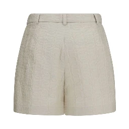 Beige Polyamide Bermuda Shorts