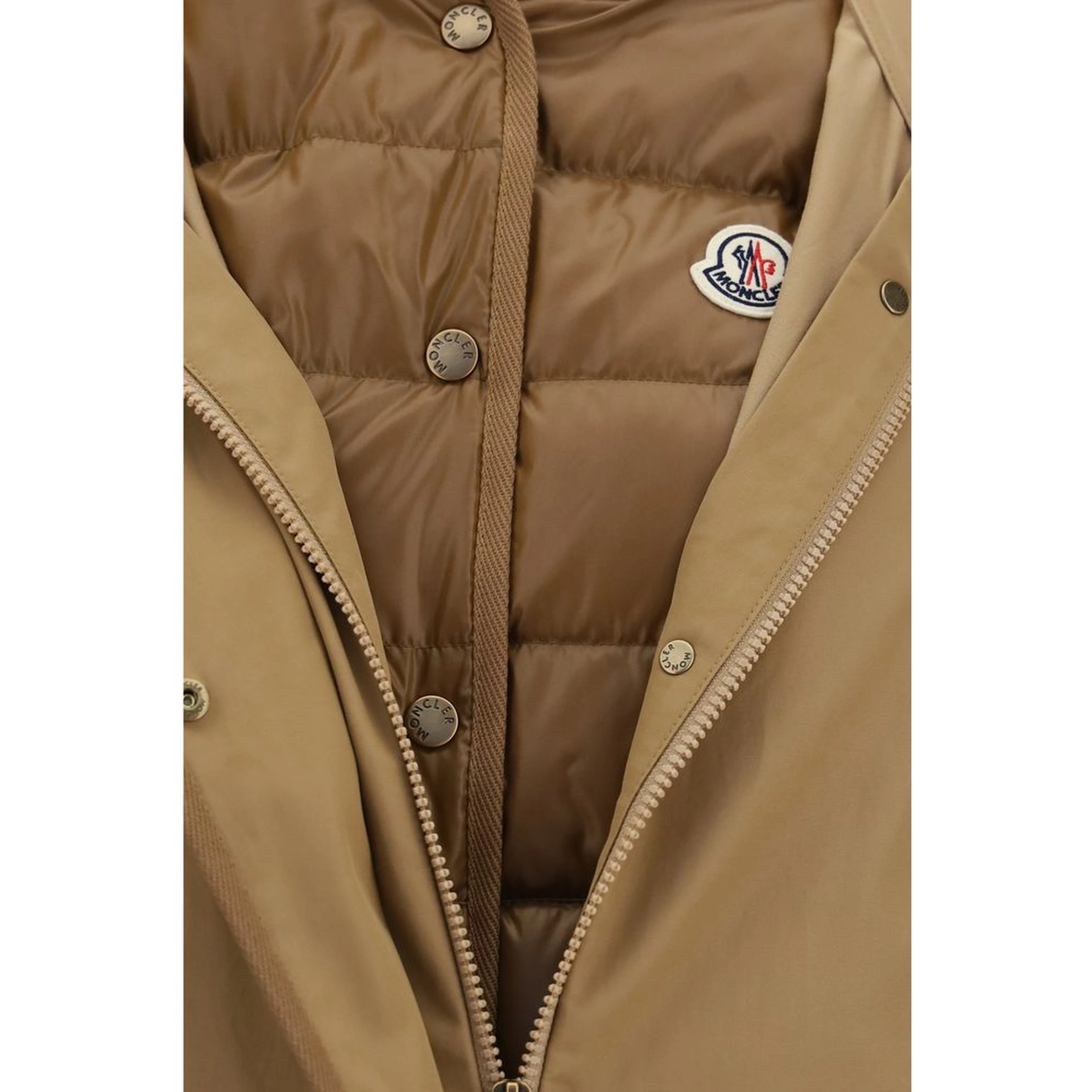 Beige Polyamide Shell Jacket