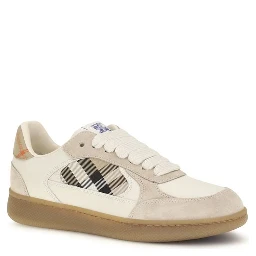 Beige Calf Leather Bos Taurus Sneakers