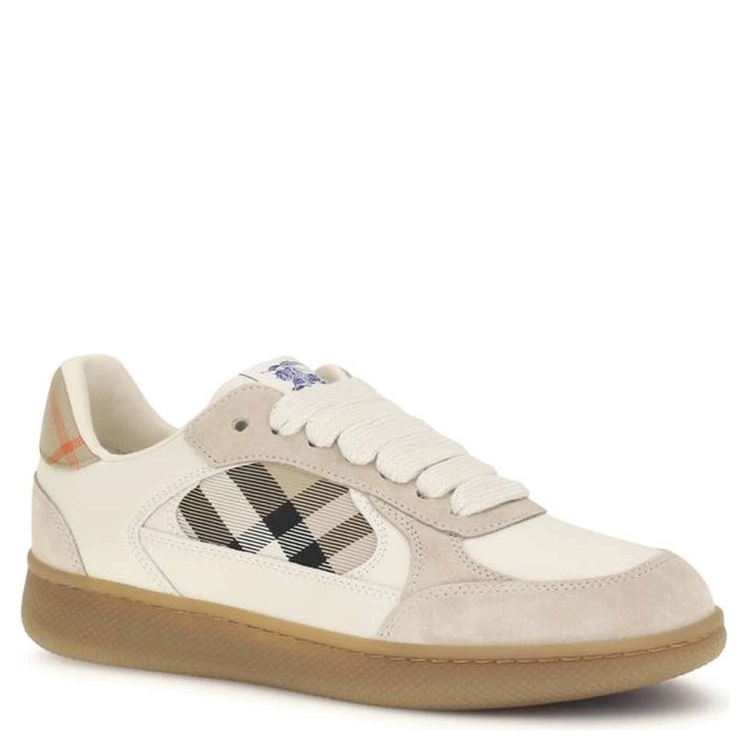 Beige Calf Leather Bos Taurus Sneakers
