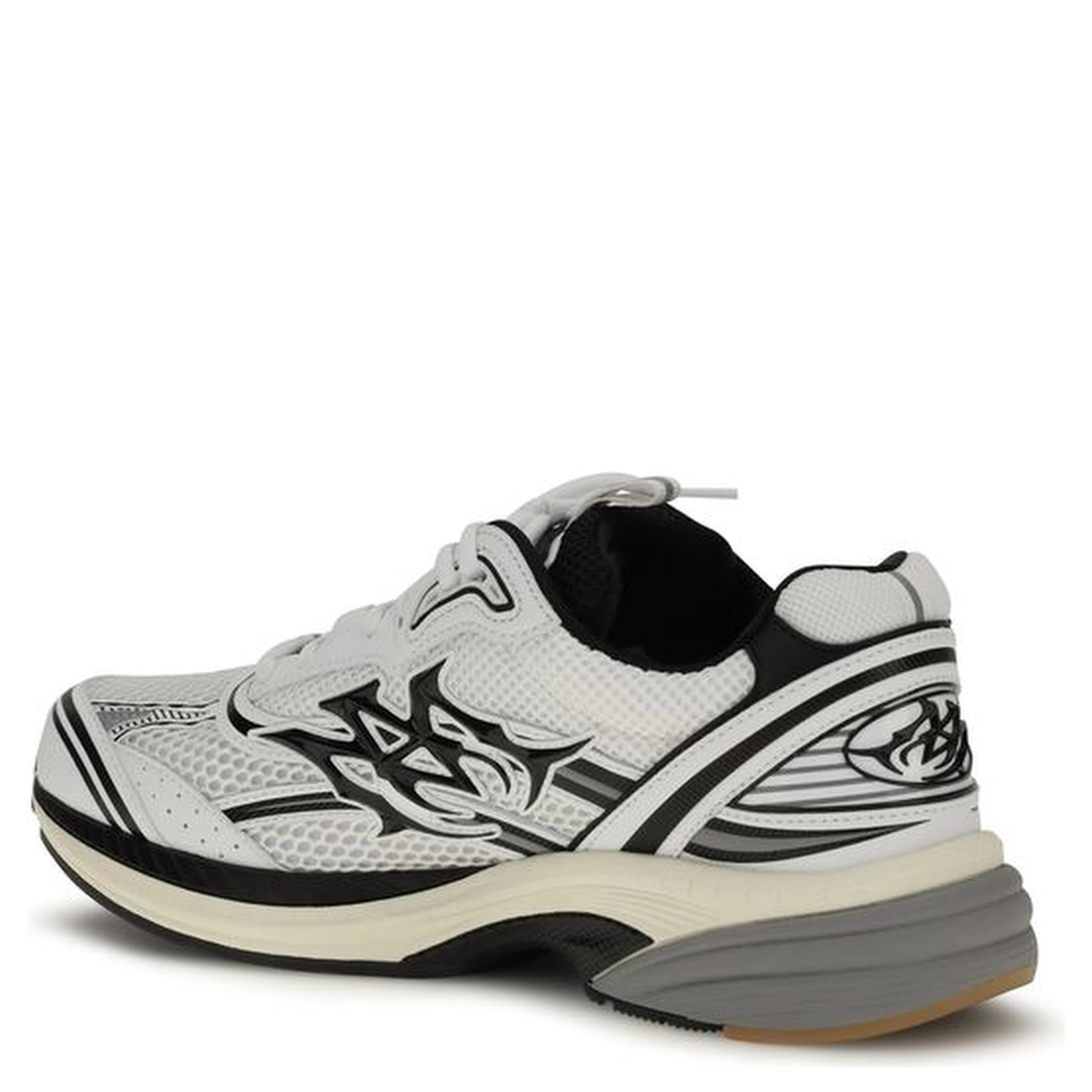 White Calf Leather Bos Taurus Athletic Sneakers