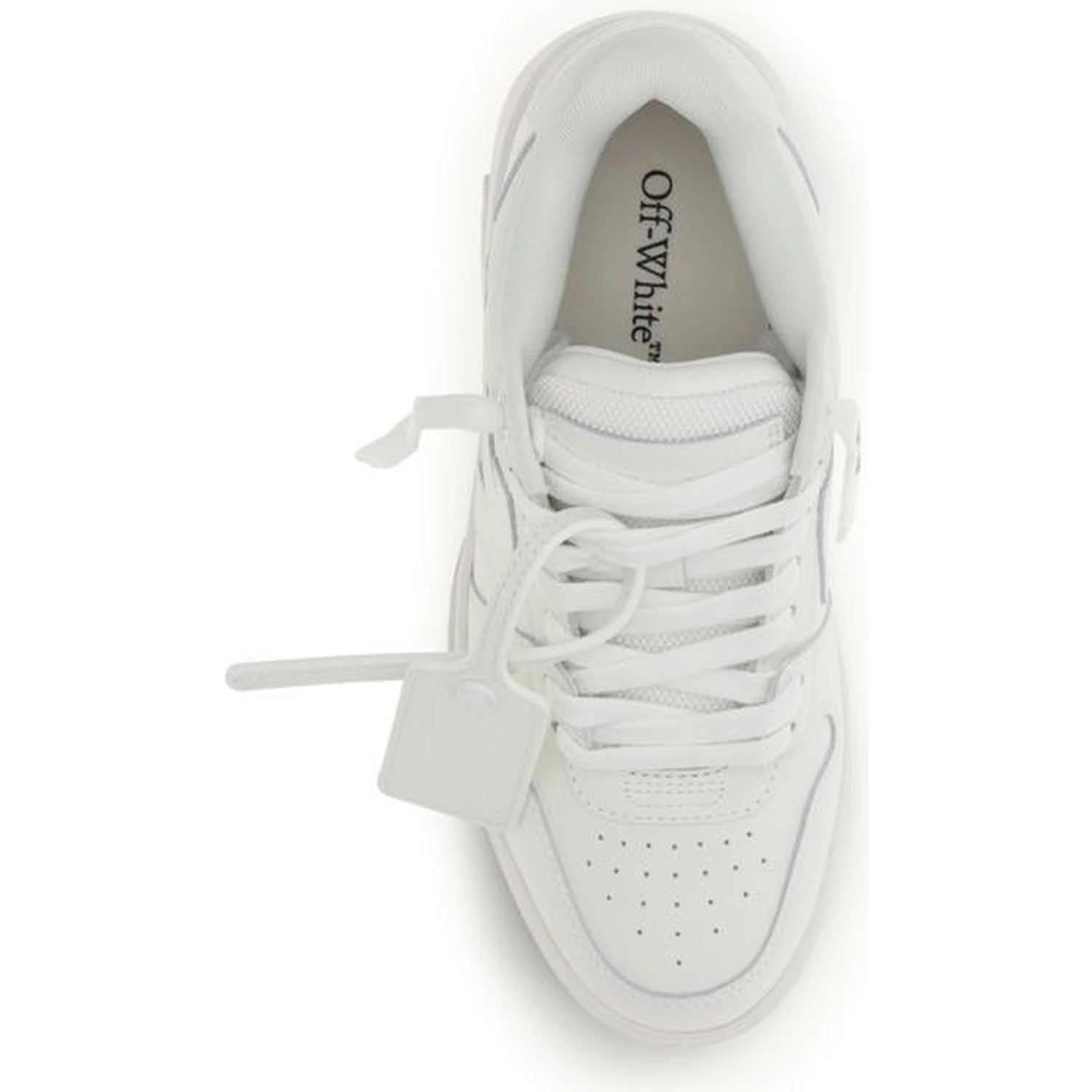 White Calf Leather Bos Taurus Low Top Sneakers