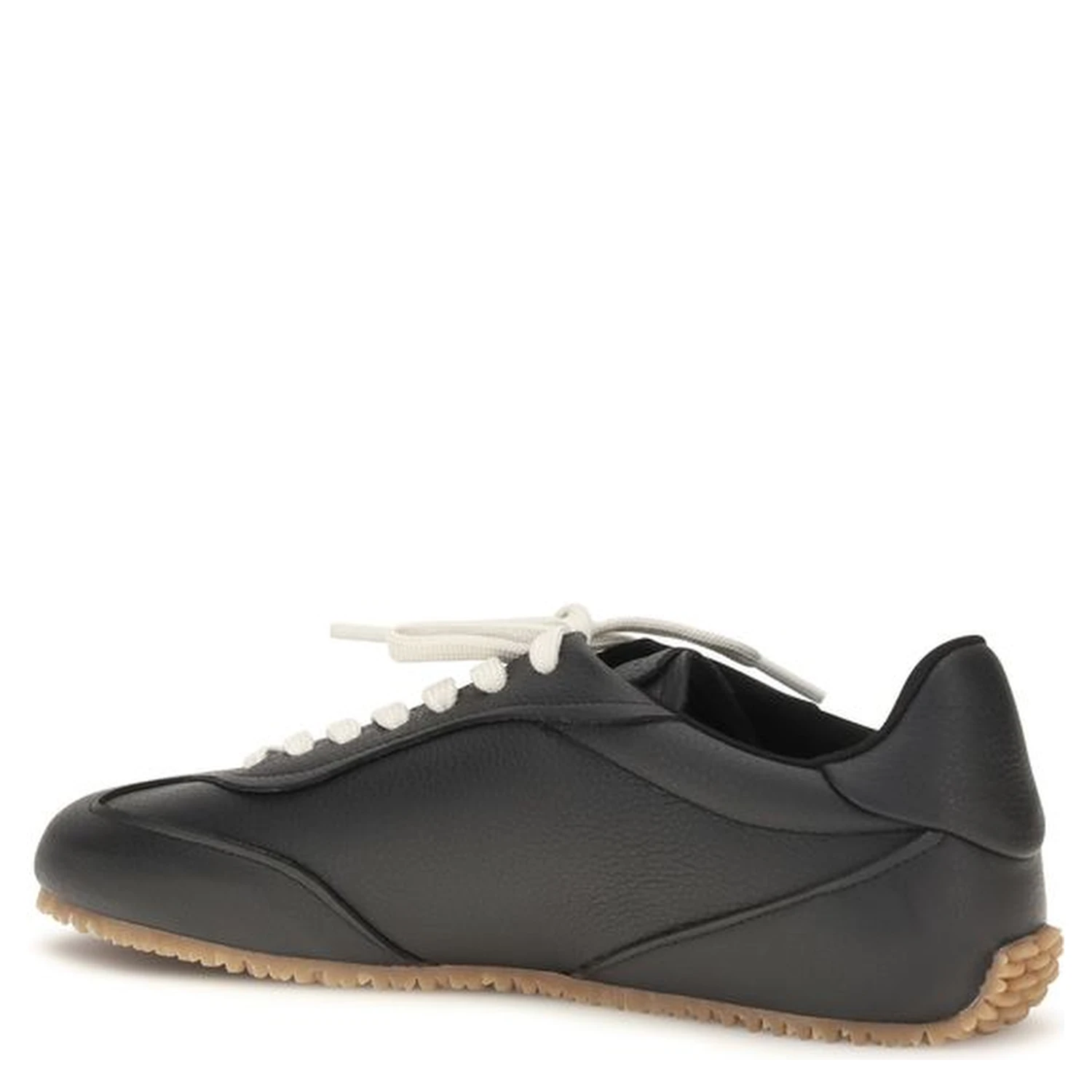Black Calf Leather Bos Taurus Athletic Sneakers