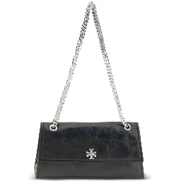 Black Suede Leather Shoulder Bag