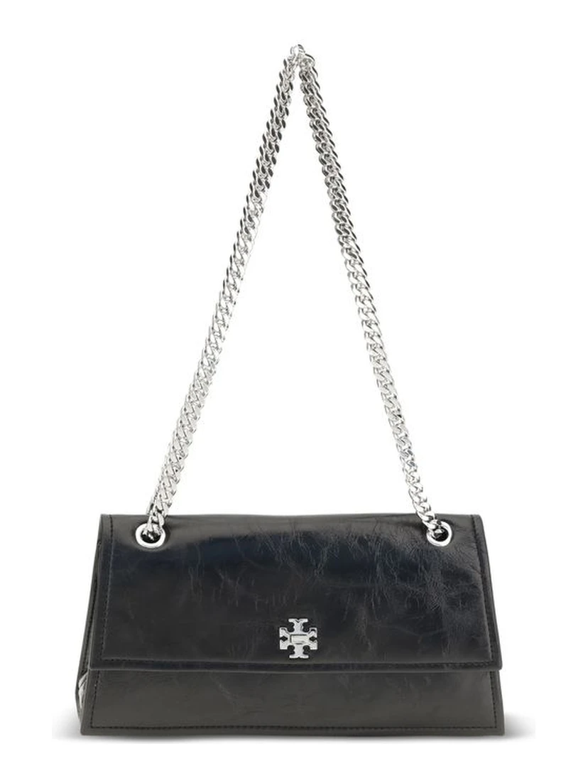Black Suede Leather Shoulder Bag