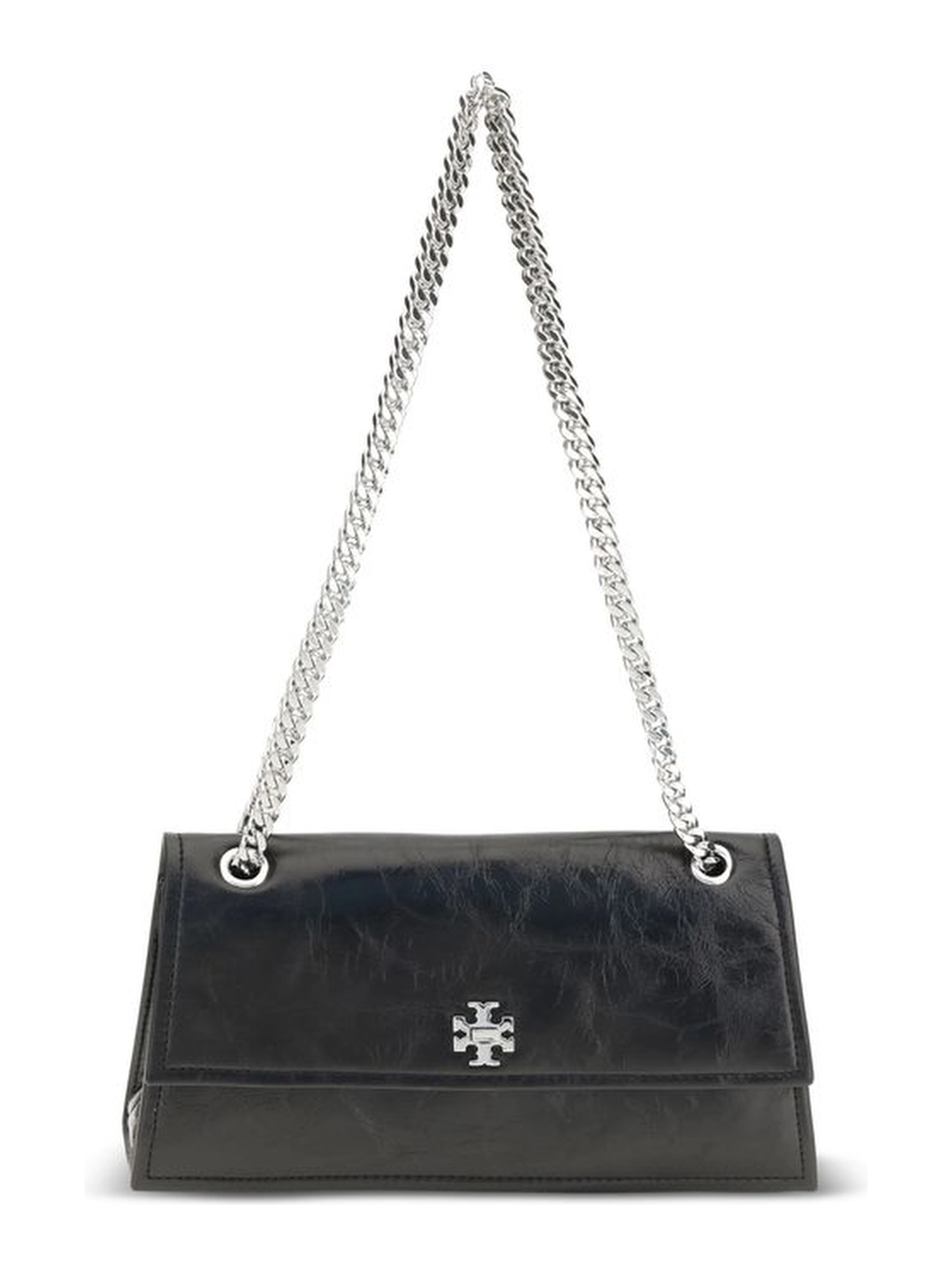 Black Suede Leather Shoulder Bag