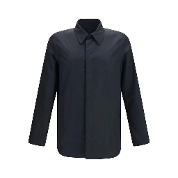 Black Polyamide Full-Length Jacket