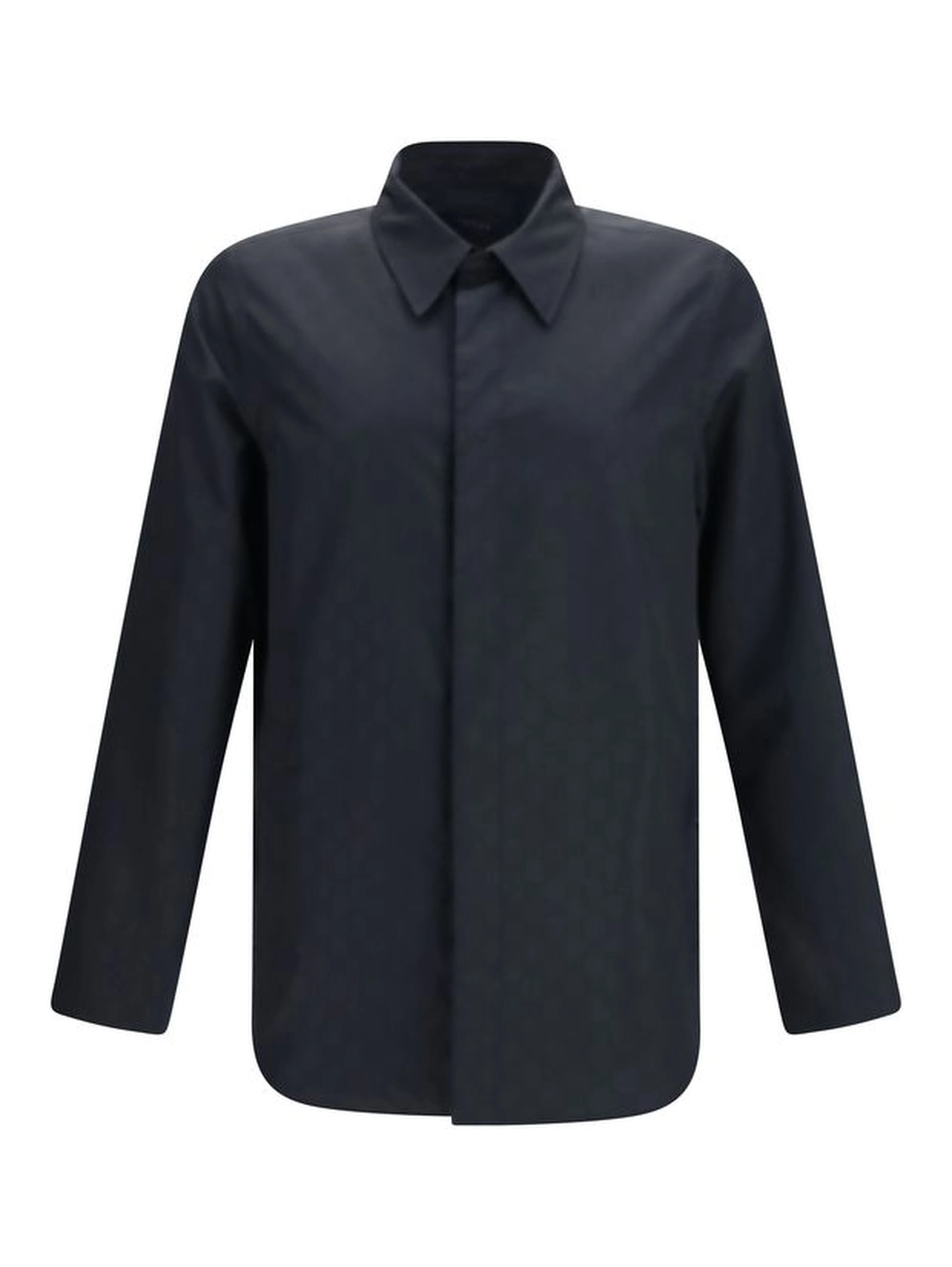 Black Polyamide Full-Length Jacket