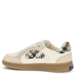 Beige Calf Leather Bos Taurus Sneakers