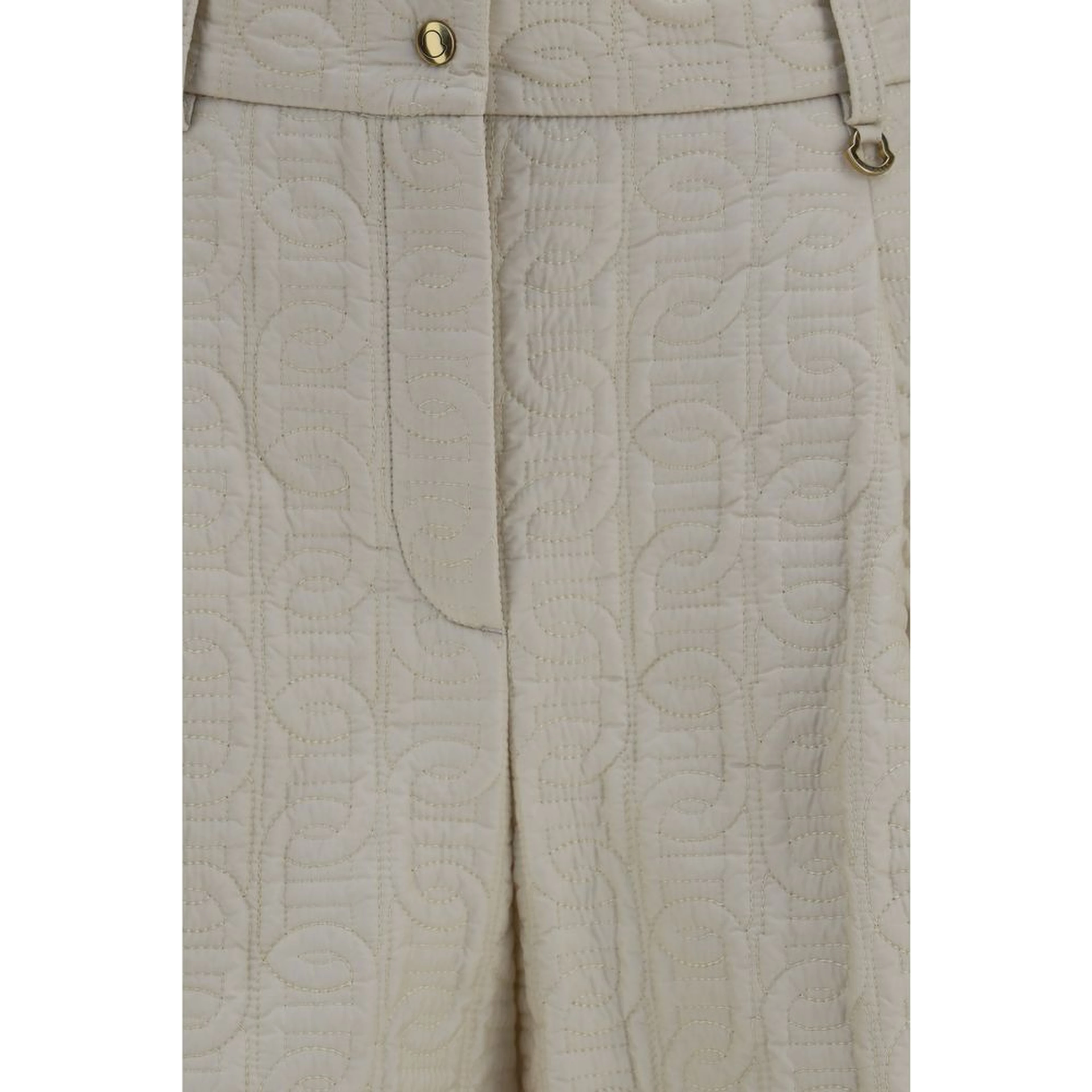 Beige Polyamide Bermuda Shorts