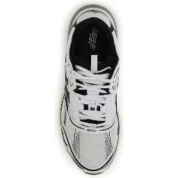 White Calf Leather Bos Taurus Athletic Sneakers