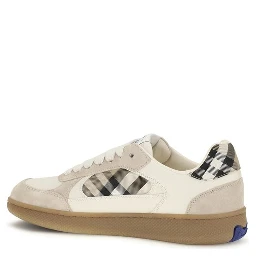 Beige Calf Leather Bos Taurus Low Top Sneakers