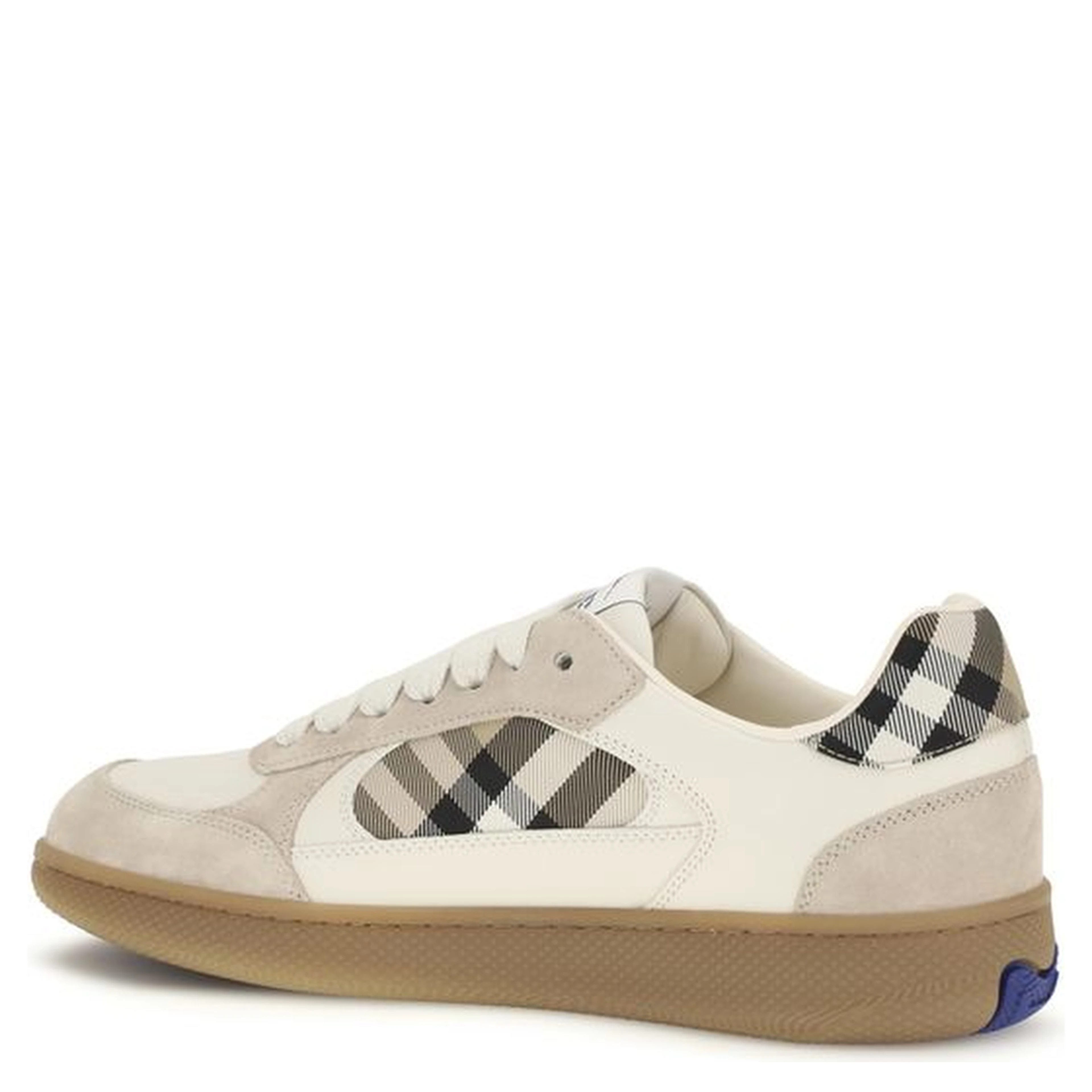 Beige Calf Leather Bos Taurus Low Top Sneakers