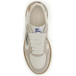 Beige Calf Leather Bos Taurus Sneakers