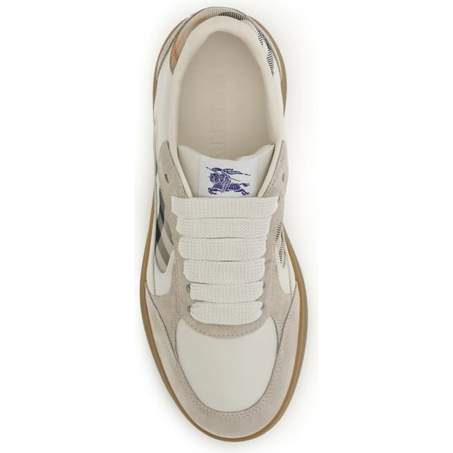 Beige Calf Leather Bos Taurus Sneakers