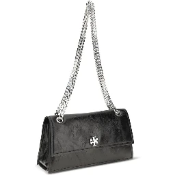 Black Suede Leather Shoulder Bag