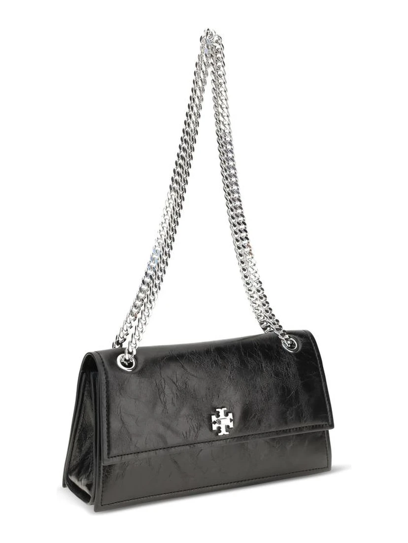 Black Suede Leather Shoulder Bag