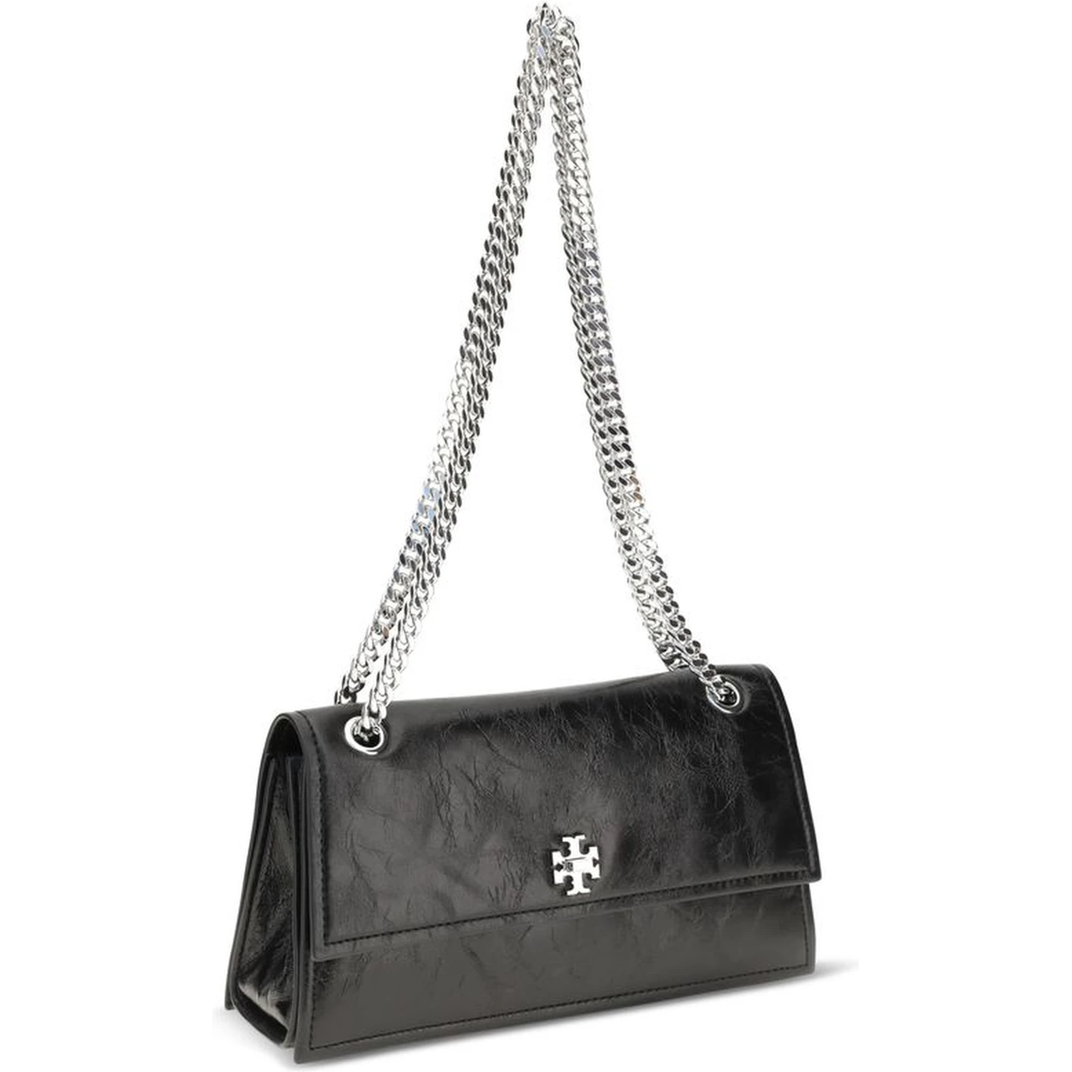Black Suede Leather Shoulder Bag