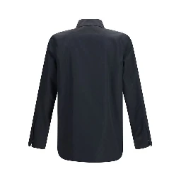 Black Polyamide Full-Length Jacket