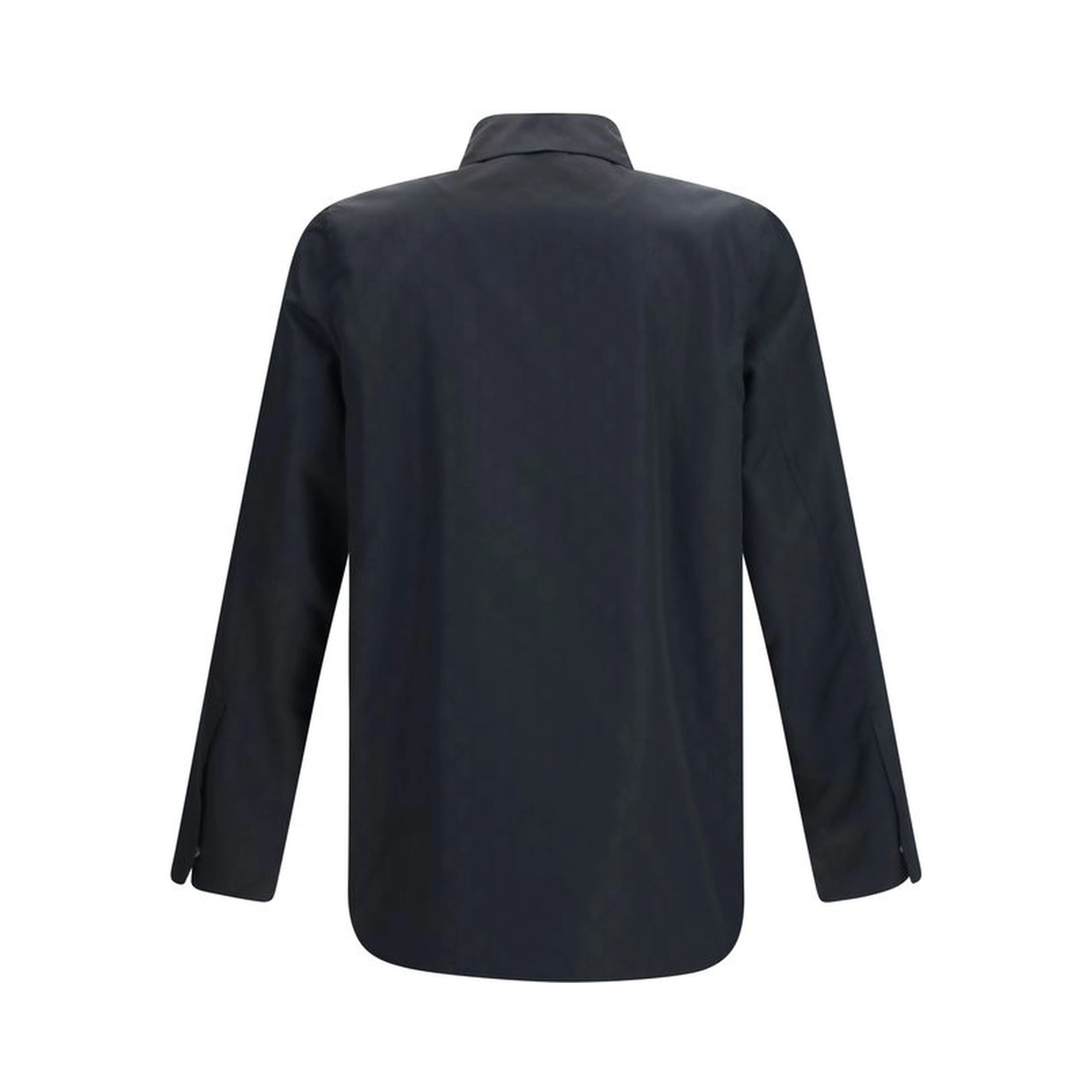 Black Polyamide Full-Length Jacket