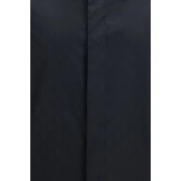 Black Polyamide Full-Length Jacket